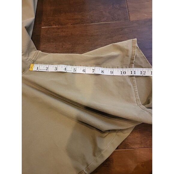 Quicksilver Shorts Mens 38 Brown Khaki Tan Chino 2014 Style Flat Front High Rise - Picture 4 of 11